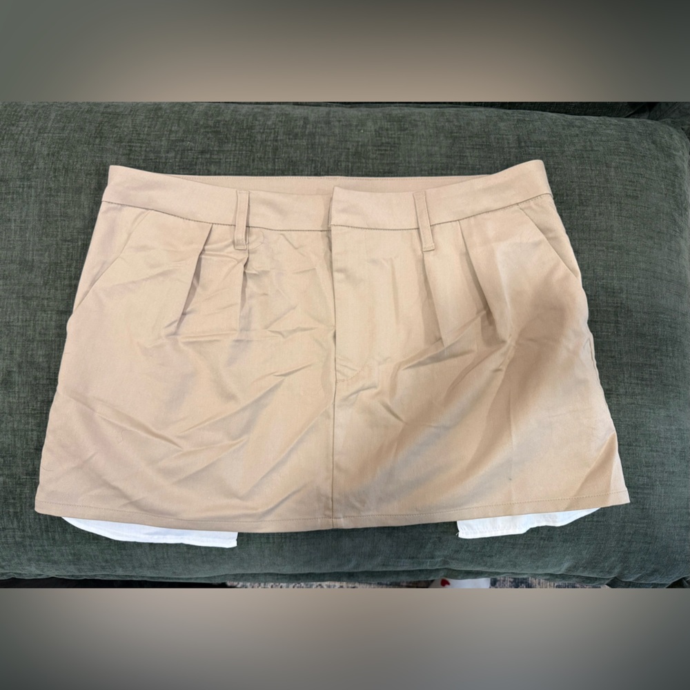 H&M Tan Mini Skirt